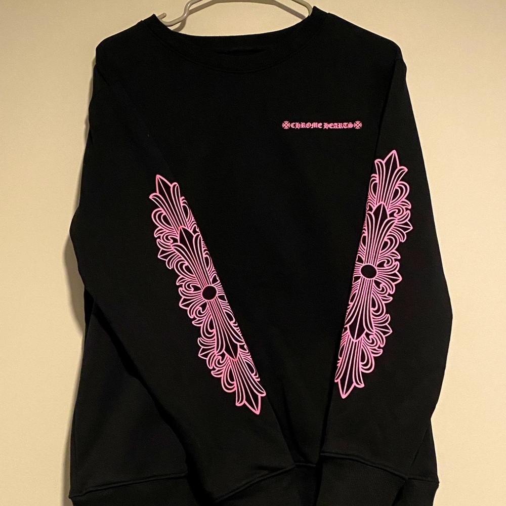 Chrome Hearts MattyBoy pink crew